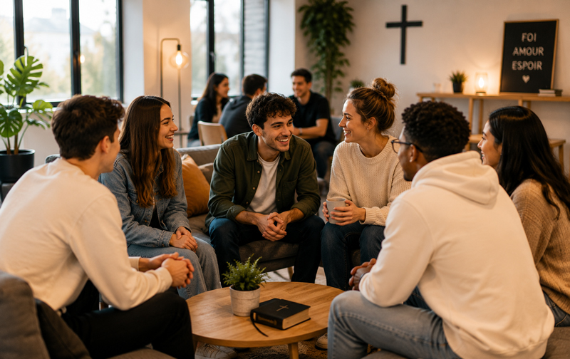 Groupe de jeunesse de l'église évangélique rue kleber à marseille